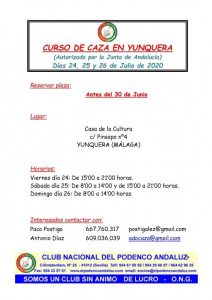 curso-caza-julio-2020-yunquera