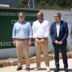 Inauguración del Centro de Biomasa de Yunquera - En la imagen, presidente de Mancomunidad, alcalde de Yunquera, presidente de la Diputación de Málaga y delegado de Medio Ambiente
