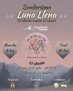Luna Llena Yunquera 2026 - marcha y trail contra el cancer